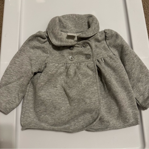 Gymboree Baby Girl Pea Coat Sweatshirt 3-6 Months - Picture 2 of 6